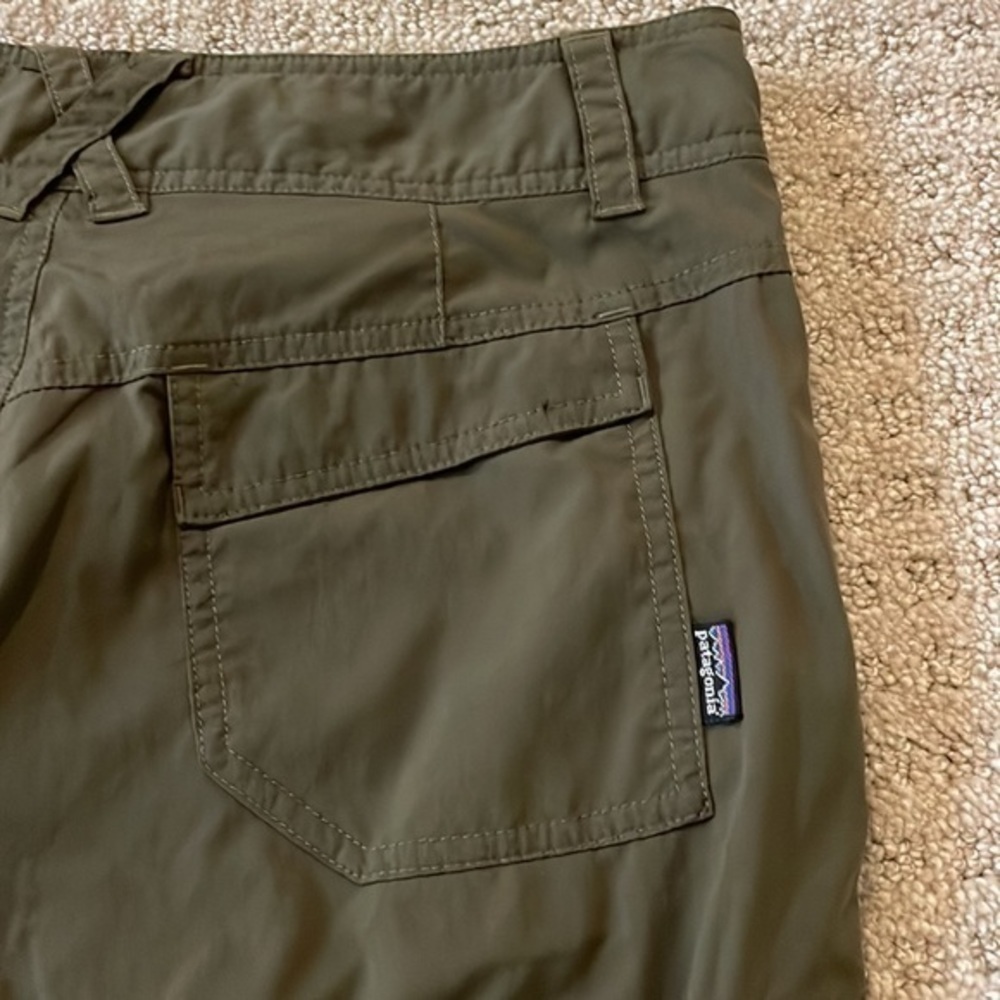 Patagonia Olive Green Solimar Convertible Bermuda Shorts - Picture 6 of 8
